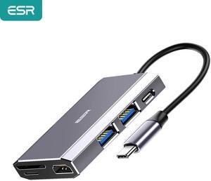 6 In 1 8-In-1 USB Type-C 3.1 Hub USB 3.0 Output Adapter Splitter Fast Speed Transfer TF  Card Reader 6/8 Ports Charger Hub