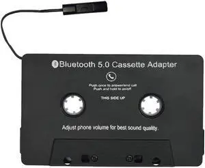 Bluetooth V5.0 Stereo Audio Cassette MP3 Player Car Audio  Tape Adapter Adjustable Music USB Charging Convert Receiver