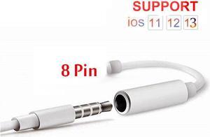 For Lighting to 3.5mm Headphone Adapter Audio Aux Cable Adapter For iPhone 11 X XS Max For Lighting Jack Splitter Aux IOS 13