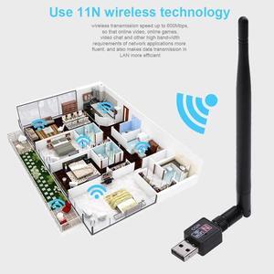 adapter 600M USB 2.0  Router Wireless Adapter Network LAN Card with 5 dBI Antenna for Laptop Computer internat TV