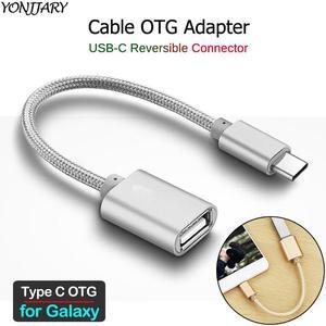 OTG Adapter Cable for  Galaxy A20 A30 A40 A50 A60 A70 A80 A90 A20S A30S A50S A70S A10e A20e Type C USB OTG Cable