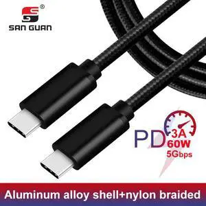 C to  C Cable 3m  3.1 Type C to Type C with OEM Logo 5G transfer PD3.0 Charge Cable with braided for Macbook Pixel