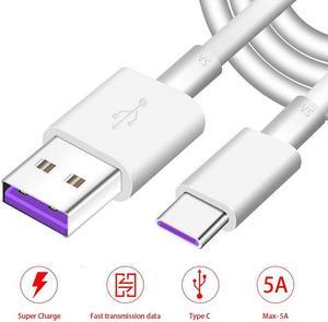 5A Supercharge USB Type C Cable for P20 Lite P30 Pro P10 10 20 Mate 20 Lite Quick Charging Fast Charger USB C Cable