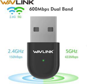 USB Wifi Adapter 5Ghz Wifi Network Card 600Mbps Dual Band 802.11AC Wireless USB Wi-fi Ethernet Receiver for Windows Mac OS