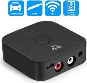Bluetooth 5.0 Receiver 3.5mm APTX LL AUX RCA Jack Wireless Adapter Auto On/OFF Car Audio Receiver Bluetooth Music Receiver