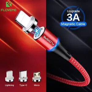 Magnetic Charger Micro Usb Cable For iphone Usb Type C Fast Charging Adapter Magnet Charger Wire For   Cord