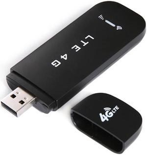 4G WiFi Router 100Mbps USB Modem Wireless Broadband Mobile Hotspot LTE 3G/4G Unlock Dongle with SIM Slot Stick Date Card Black