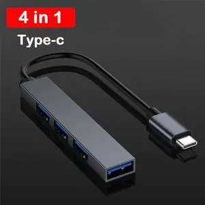 C HUB 3.0 Plug and play Dock Adapter High Transmission Rate Converter Type-C for Macbook Pro 13 15 Air interface Splitter