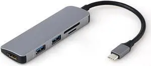 5 in 1 USB C HUB USB-C to 3.0 HUB HDMI PD Thunderbolt 3 Adapter for  Galaxy S9/S8  P20 Pro Type C USB HUB