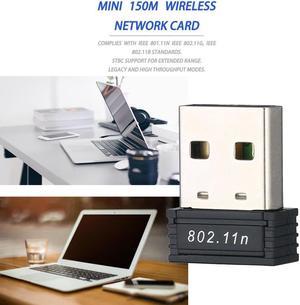 150Mbps Mini USB WiFi Wireless Adapter Network LAN Card 802.11n / g / b Portable Pocket USB Wifi Receiver Adapter