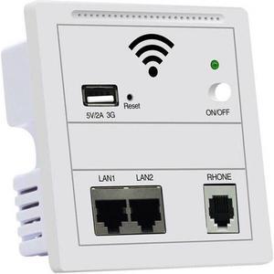 300Mbps 86 Panel in Wall Wireless AP Router 220V WiFi Access Point in-wall AP Wireless Wifi Router Repeater 802.3af POE