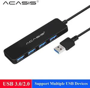 USB 3.0 Hub 4 Port External USB Splitter 2.0 with Micro Hub USB 3,0 Port Charging for iMac Accessories USB Extension#40
