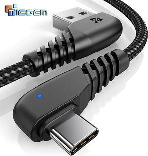 90 degree USB Type C Cable 2A USB-C Cable Type-C Fast Charging Cord for Nintendo Switch  S8 S9 for  P20 Pro