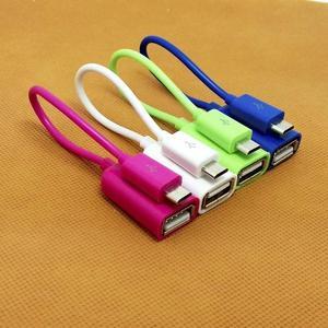 100% tested  Host Micro USB to USB Mini OTG Cable Adapter for   HTC LG Android Phone for flash drive glossy