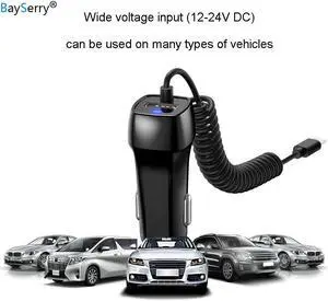 Quick Charge Phone Car Charger Adapter Micro  Type C Cable For  S20 S10 S9 iPhone 11 XR  Google Pixel 3A 2