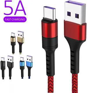Type C Cable For  S10  P30 Pro Fast Charge Type-C Mole Phone Charging Wire  C Cable for  S9 TSLM1