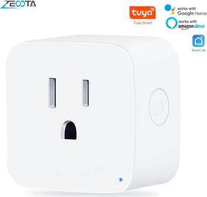 Smart US Plug Wlan Electrical Power Socket Adapter Outltes Wireless App Remote Control by Smartlife Tuya Alexa Google Home