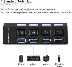 3.0 Hub  Hub 3.0 Multi  Splitter 3 Hab 4/7 3 Port Power Expander Use with Hub Multiple For PC 2.0 Switch Adapt Y9G6