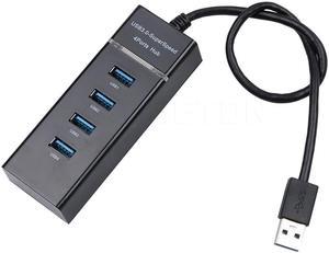 Mini USB3.0 4 HUB W5PH4-U3 4 Ports USB Plug for Laptop / Ultrabook with VL812 Chipset Black/White