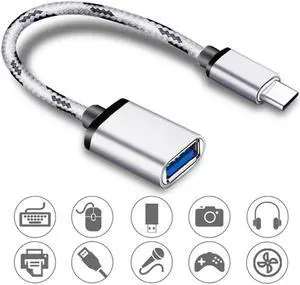 2.0 Type C Male To  2.0 A Female OTG  Cord Adapter Type-C OTG Adapter Cable For Sansumg LG  HTC  Andriod