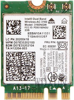 AC 3160 NGW Wireless Network Card Wifi Adapter   BT 4.0 Dual Band Special for  04X6034  Y40 Y50 G40 G50 B40 Z50