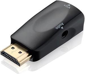 1080P HDMI Male to VGA Female Adapter Audio Video Converter Cable for PC HDTV New Arrival
