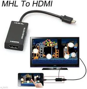 Micro USB 2.0 MHL To HDMI 1080P TV Adapter Cable For  Galaxy
