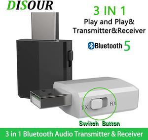 3 IN 1 USB Bluetooh 5.0 Audio Receiver Transmitter 3.5 AUX Jack RCA Stereo Wireless Bluetooth Adapter For TV PC Car Music