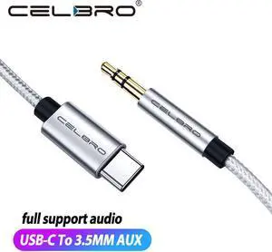 Usb Type C To 3.5mm Aux Audio Cable Adapter Jack 3.5 Usbc Male Connector Typec Headphones Cabel For