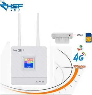 3G 4G Portable Hotspot Lte Wifi Router Wan/Lan Port Dual External Antenna  Wireless Cpe Router + Sim Card Slot
