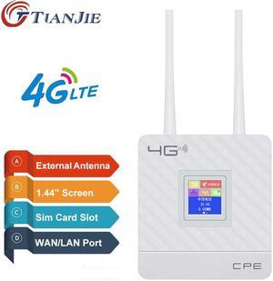 4G wifi Router CPE dual antennas Unlocked 4g modem wifi router Wireless Modem SIM Card Slot WAN LAN RJ45 Port