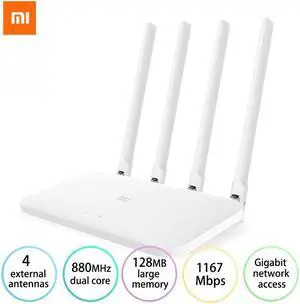 Mi Router 4A Gigabit Version 2.4G 5G Dual-Band 1167Mbps WiFi Repeater 128MB DDR3 High Gain 4 Antennas Network Extender