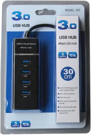 HUB Laptop Adapter  Transmission Computer Portable 4 Ports Durable Splitter USB 3.0 Expansion High Speed Conversion