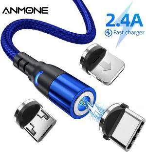 Magnetic Cable usb Type C Magnetic Charge Micro usb Cable For iPhone  Android Fast Charging Mole Phone Cord Wire