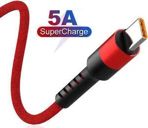 C Cable 5A Supercharge  Type C Cable for  Mate 20 P20 P30 Pro Quick Charging -C Fast Charger  Cable