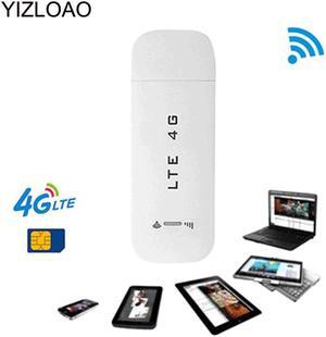 4G WiFi Router 100Mbps USB Modem Broadband Mobile Hotspot LTE 3G/4G Unlock Dongle with SIM Slot Stick Date Card