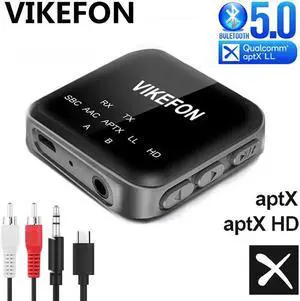 Mini CSR8675 Aptx HD/LL Bluetooth 5.0 Audio Receiver Transmitter RCA 3.5mm Jack AUX Wireless Adapter with MiC For TV Car PC