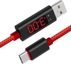 Phone Cable with LED Digital Display Type C Micro   Cable Fast Charging for iPhone  Redmi  Cable tablet