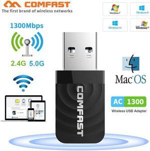 650M ~ 1300Mbps Mini USB Wifi Adapter Wifi Network Card Dual Band 2.4G/5.8G Wireless AC wifi Adapter  VS Bluetooth wifi adapter