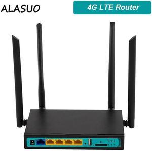Outdoor 3G 4G LTE Wifi SIM Card Router 300Mbps Long Range 128MB Wireless Modem Router Wi-fi Access Point QOS VPN Firewall