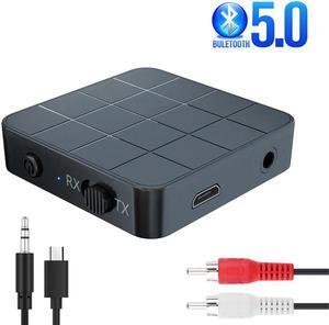 Bluetooth 5.0 4.2 Receiver Transmitter 2 IN 1 3.5mm AUX Jack RCA Hifi Music Car TV Headphones Speaker Wireless Audio Adapter