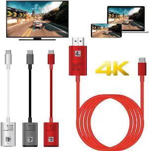 4K TypeC HDMI Adapter Type C Phone Connect TV cable HDTV Video Converter for Macbook  S8 S9 S10  P30 LG G5 Android