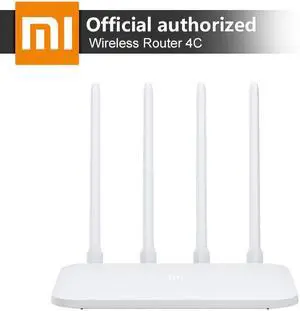 Original  Mi WIFI Router 4C 64 RAM 802.11 b/g/n 2.4G 300Mbps 4 Antennas Smart APP Control Band WiFi Repeater APP Control