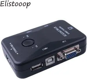 KVM Switch vga Cable USB 2.0 vga splitter Box for USB Key keyboard mouse monitor adapter usb Printer switch