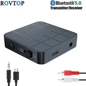 2 in 1 Bluetooth 5.0 Receiver Transmitter 3.5mm Stereo Audio Bluetooth Wireless Adapter for Headphone TV Car Speaker Z4