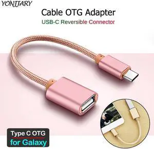 OTG Adapter Cable for  Galaxy S10 Note 10 Lite M11 M21 M31 M30S M30 M40 A5 A7 2017 A8 A9 2018 Type C USB OTG Cable