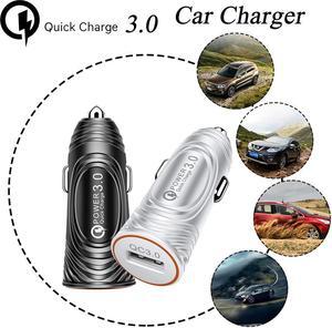 20#USB car charger Socket Adapter Splitter One USB Port Charger DC 12V 24V Car Cigarette Lighter Charger Power Adapter Car