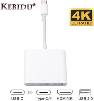 Type C To  Type C USB 3.1 Hub USB-C To USB 3.0/ / Type C Female Charger Adapter, For New Macbook Dell XPS 13