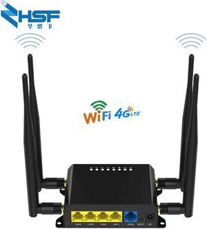 300Mbps router 4G LTE CAT6 wireless WiFi router Industrial 4G LTE router with Sim card slot WAN / LAM port Share 32 users