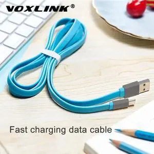 USB Type C Flat Fast Charging usb c cable Type-c  Cord Charger line For  S8 S9 Note 9 8  mi8 mi6 HTC/LG